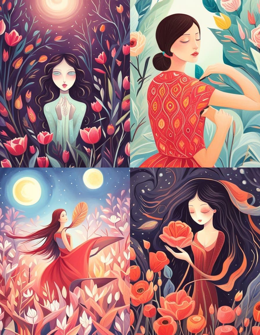 AI Art Inspired by Tracie Grimwood's Style