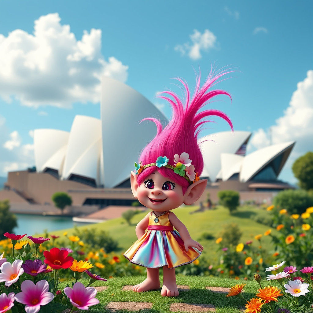 Poppy from Trolls Celebrates in Sydney
