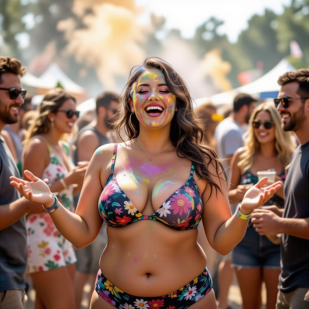 Festival Fun: Colorful Cigar Dust Celebration