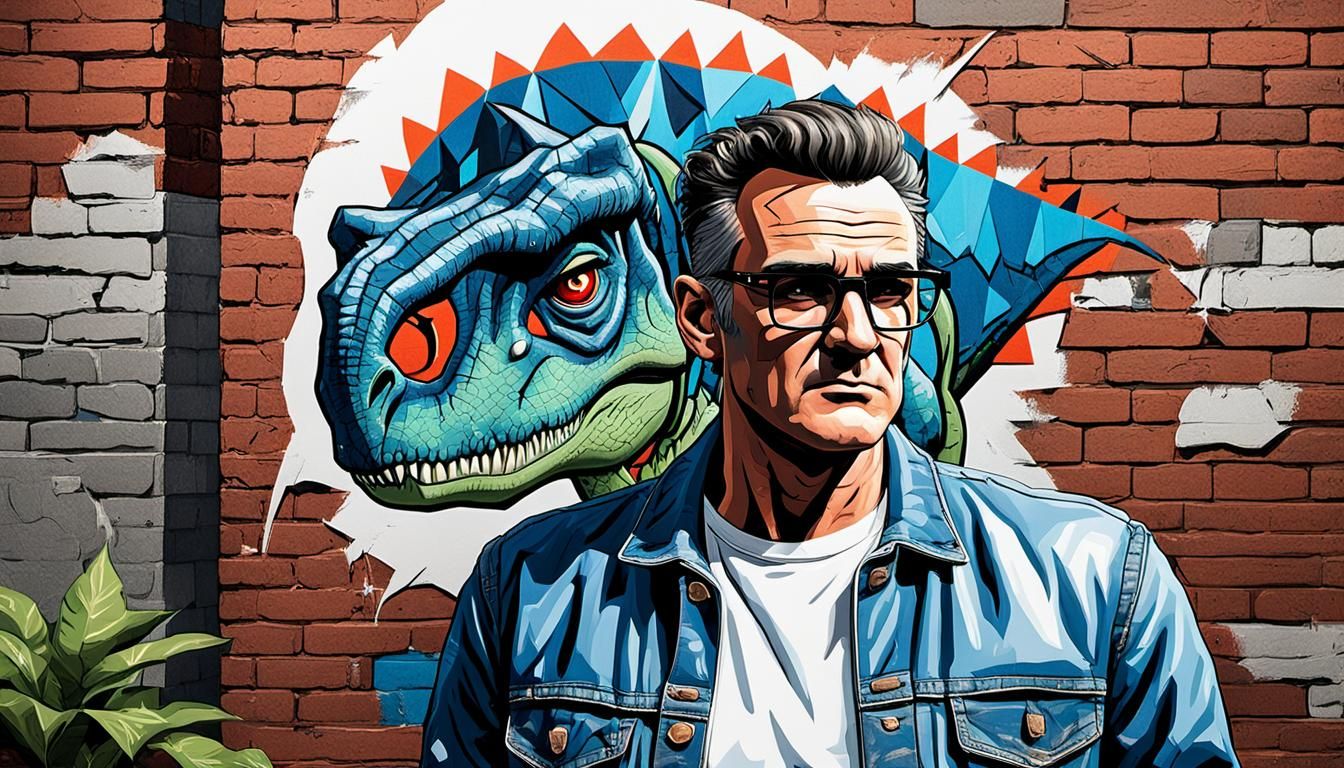 Morrissey in Comic Book Art Style, Manchester Mural