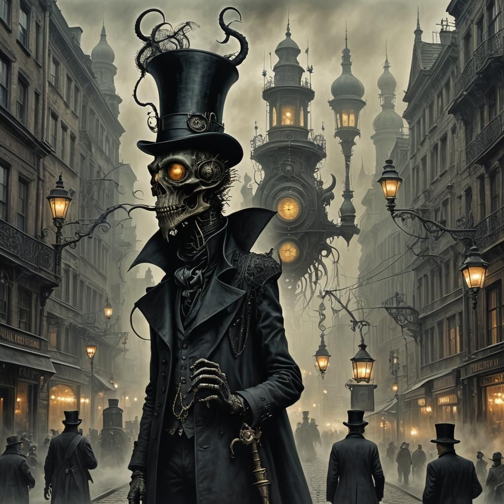 Surreal Creature Blends into Victorian Streets