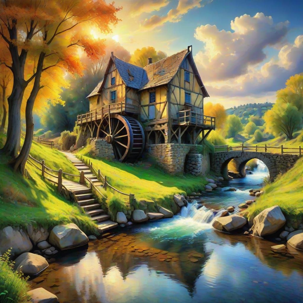 Old watermill at the creek