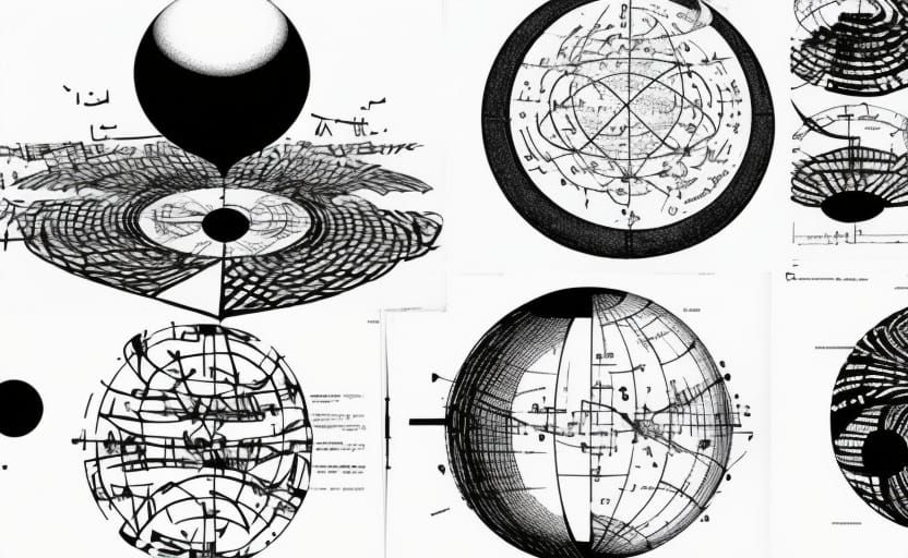 Abstract Typographical Art: Moon Surface Letters