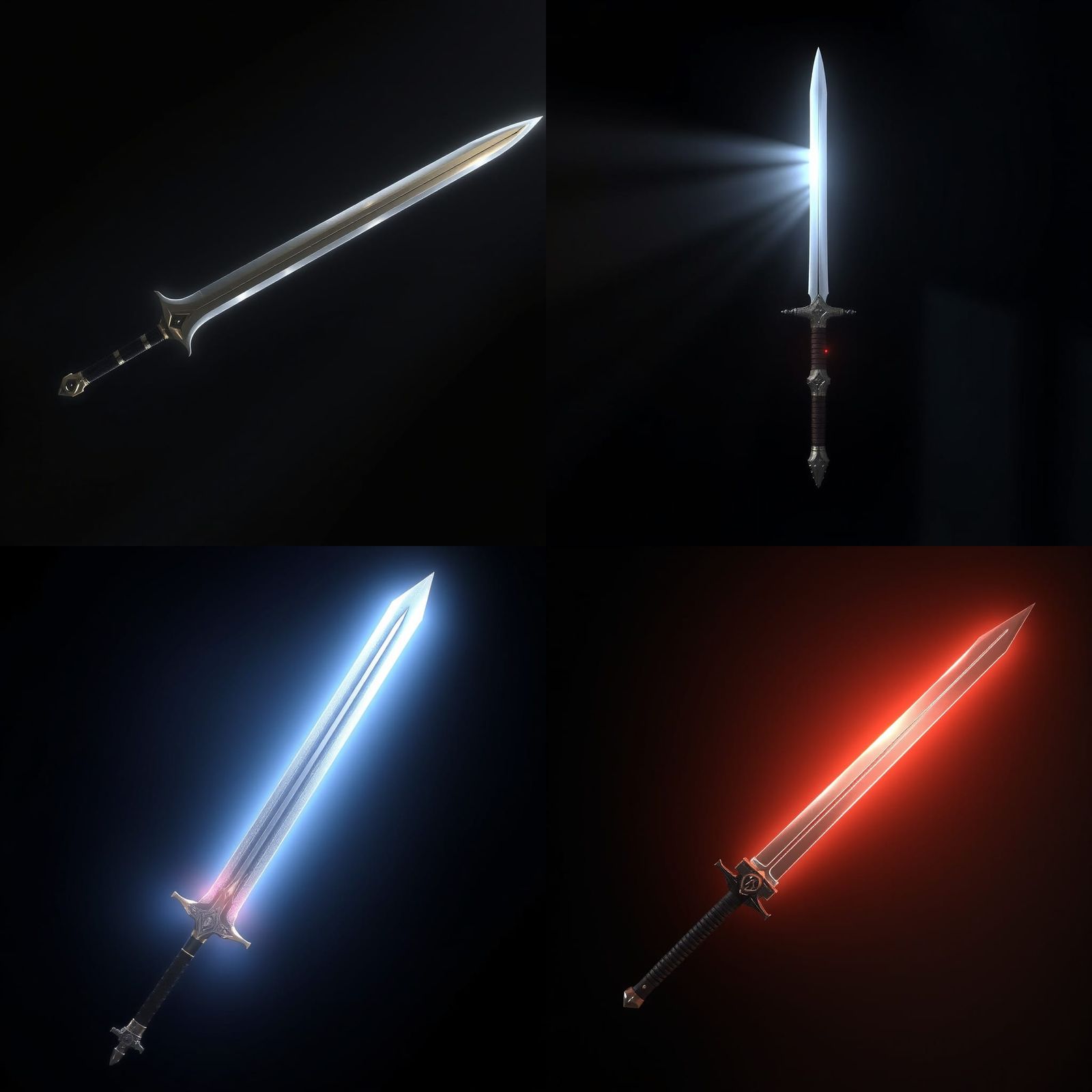 Illuminated Sword with 3D Rendering Effects