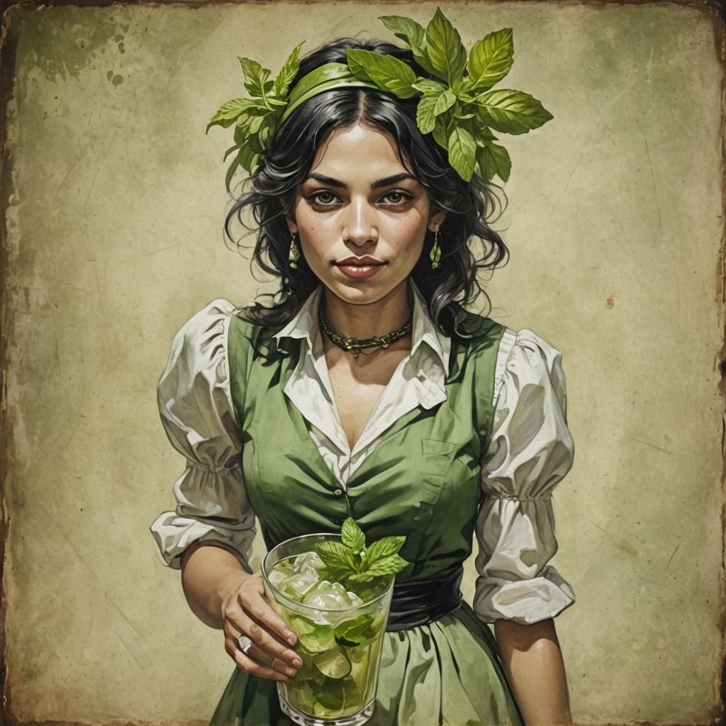 Mojito Personified: A Refreshing Human Portrait