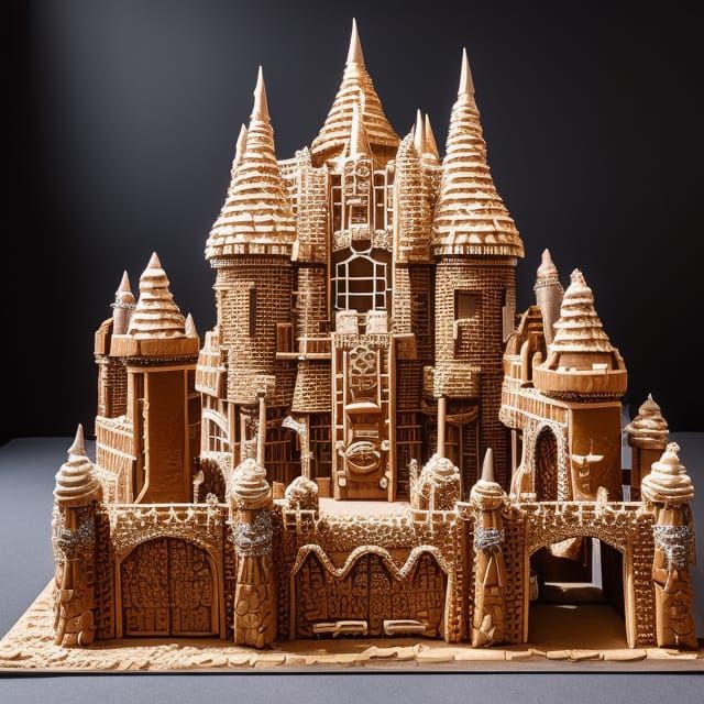 Gingerbread Castle Grayskull in Giger Style