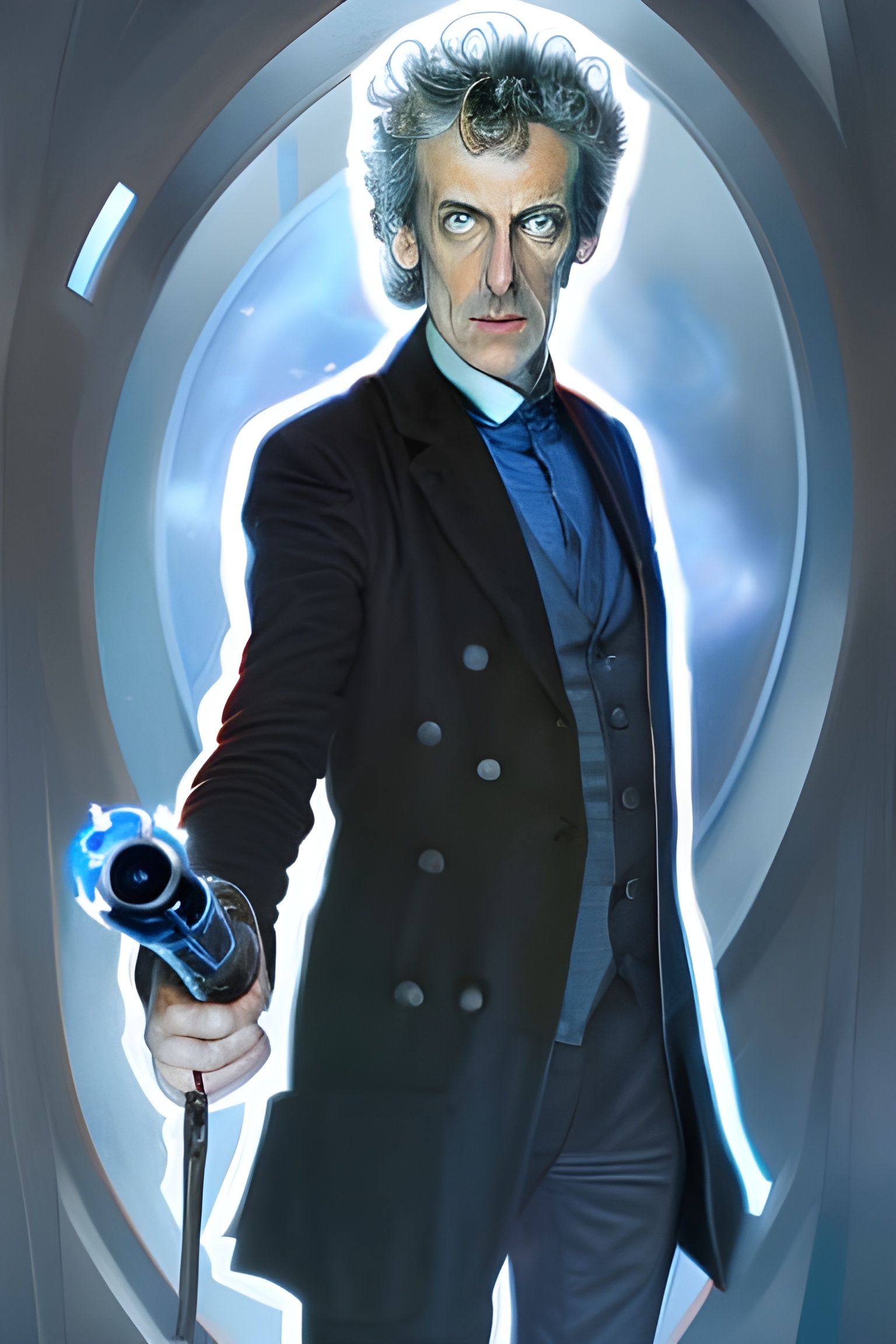Doctor Who Portrait in Art Nouveau Style