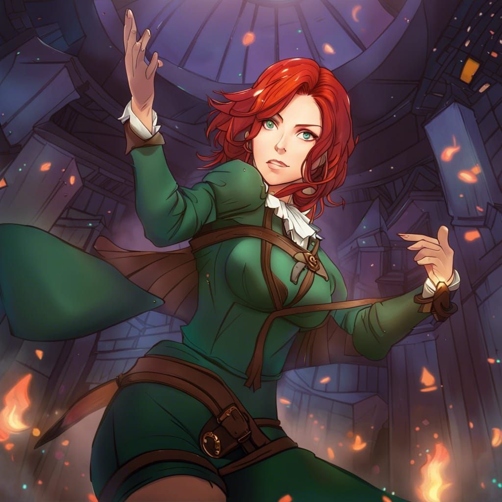 Triss Merigold Anime Key Visual Art