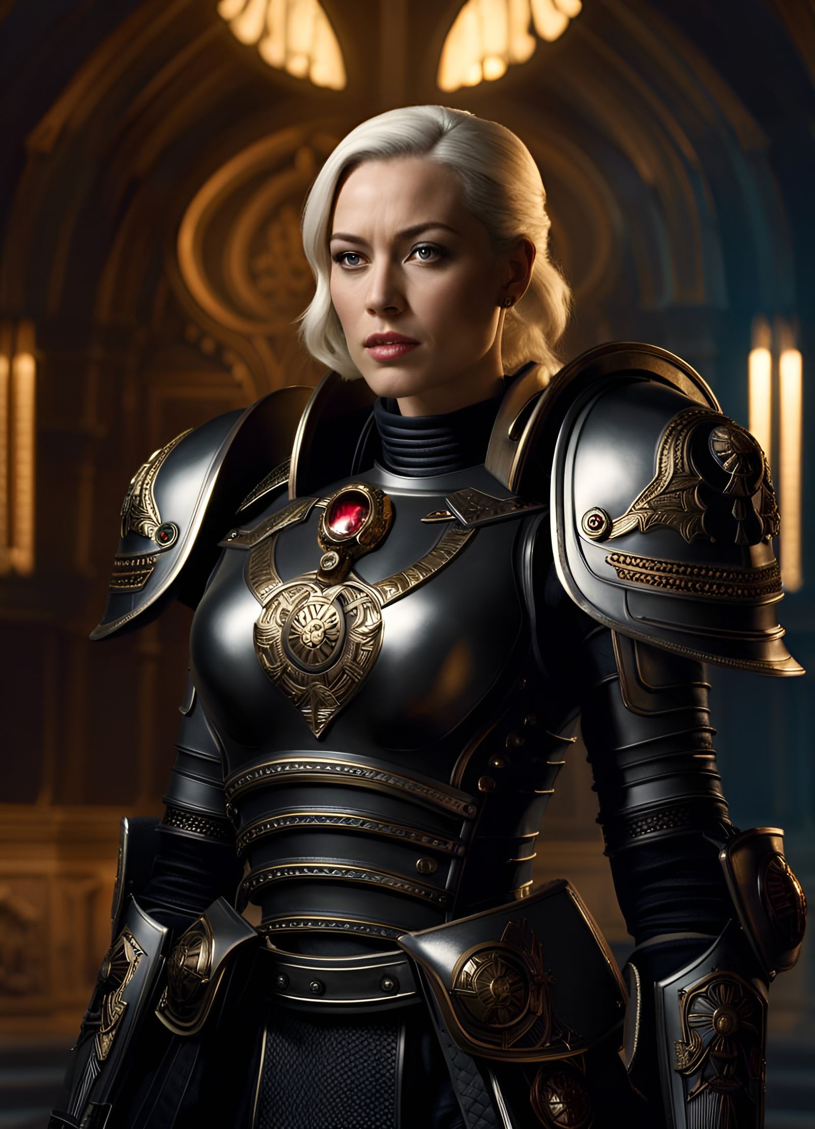 Sister of Battle in Ornate Power Armor