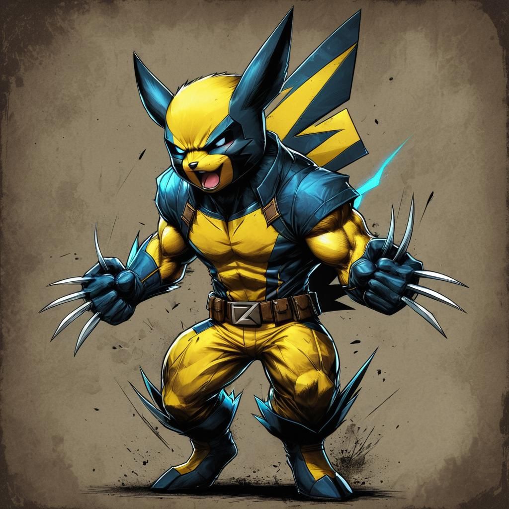 Wolverine-Pikachu fusion