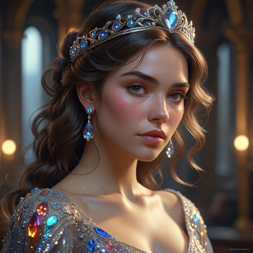 Princesses Reimagined in Hyper-Realistic Digital Art