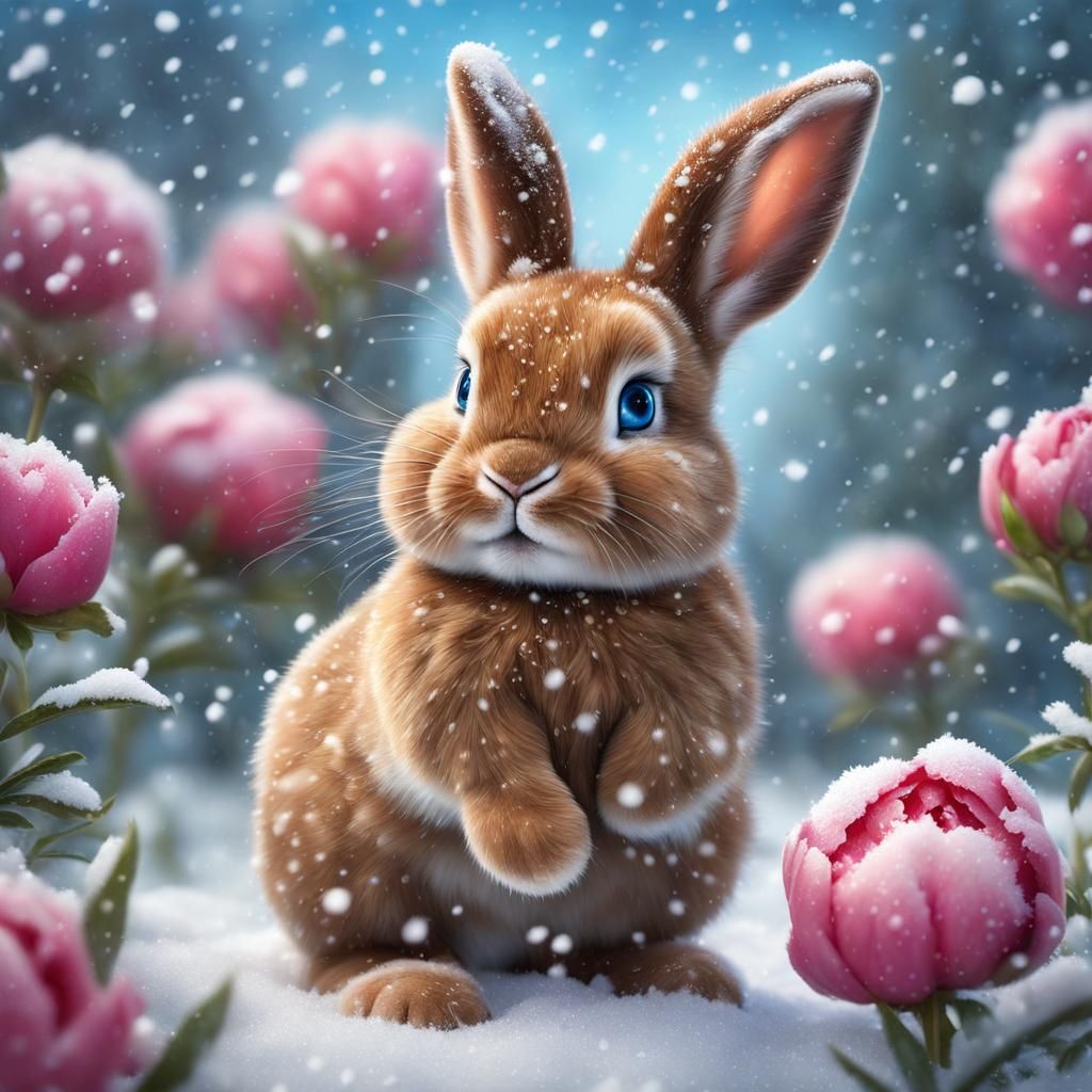 Bunny in the Snow
