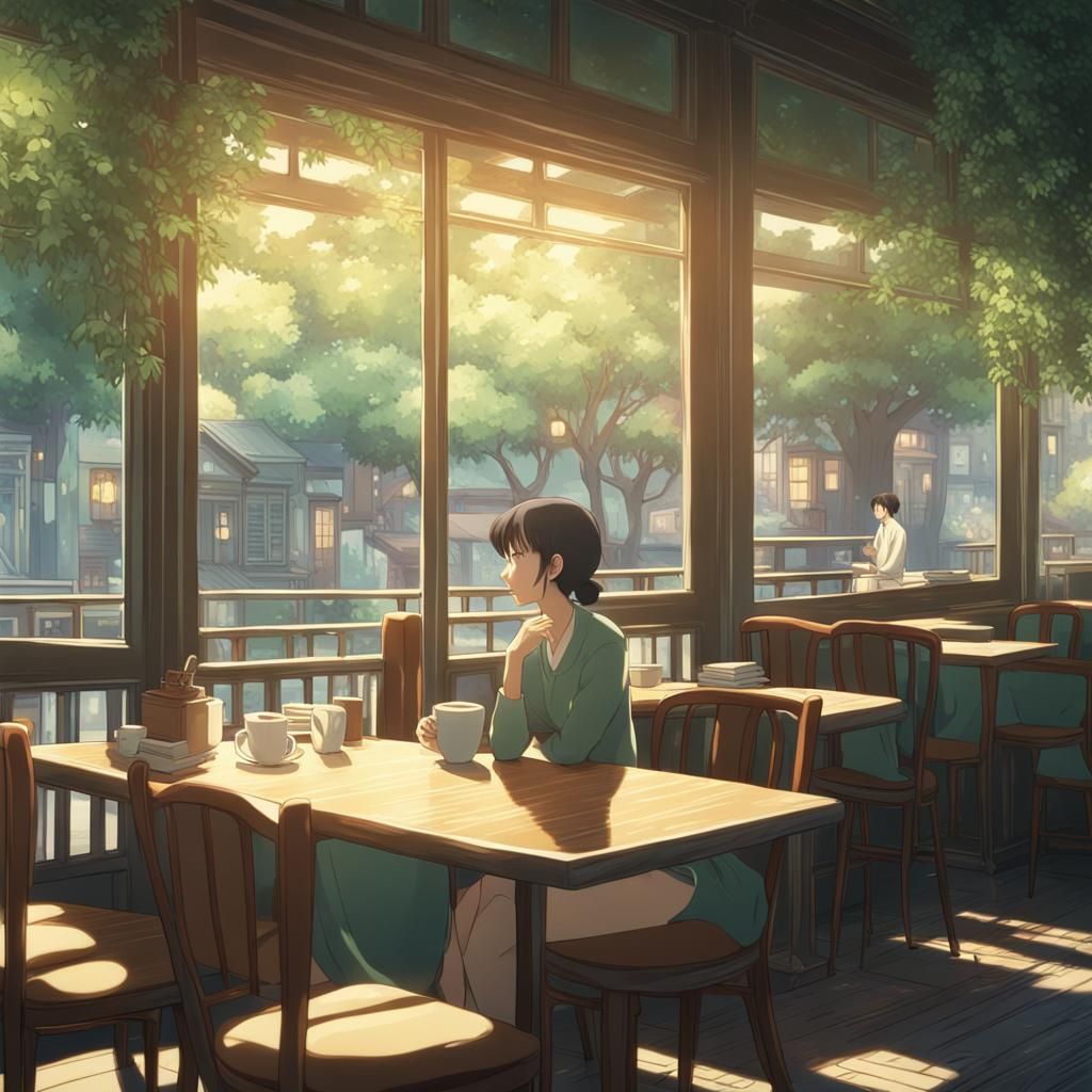 Lonely Cafe: Anime Style Imaginary Friend