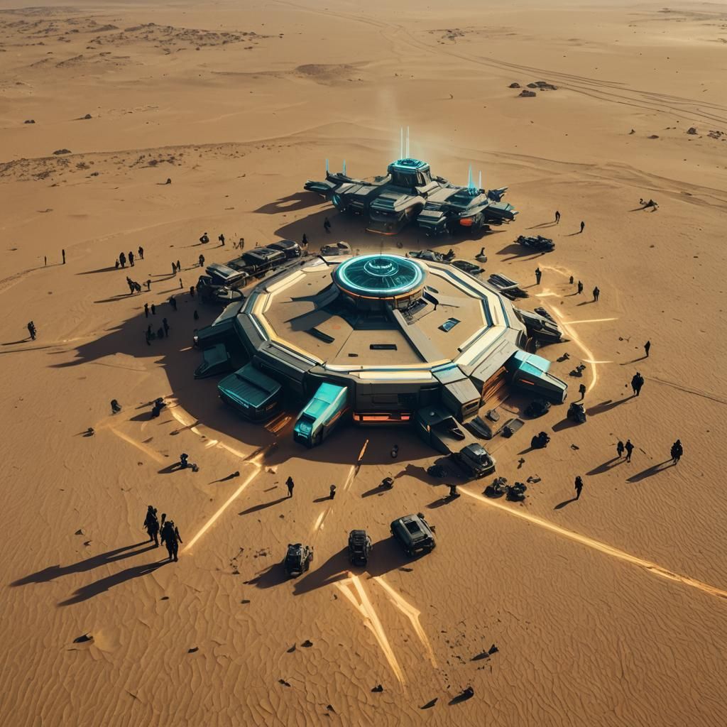 Foo Fighters Gig with Devil in Cyberpunk Sahara