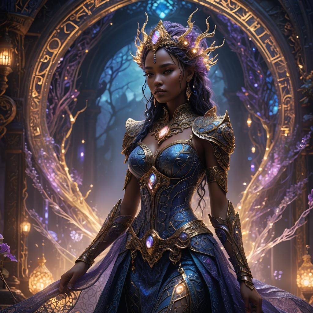 Mystical Model in Ethereal Fantasy Concept Art