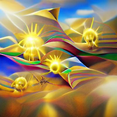 Vibrant Surrealism: A Display of Positive Energy