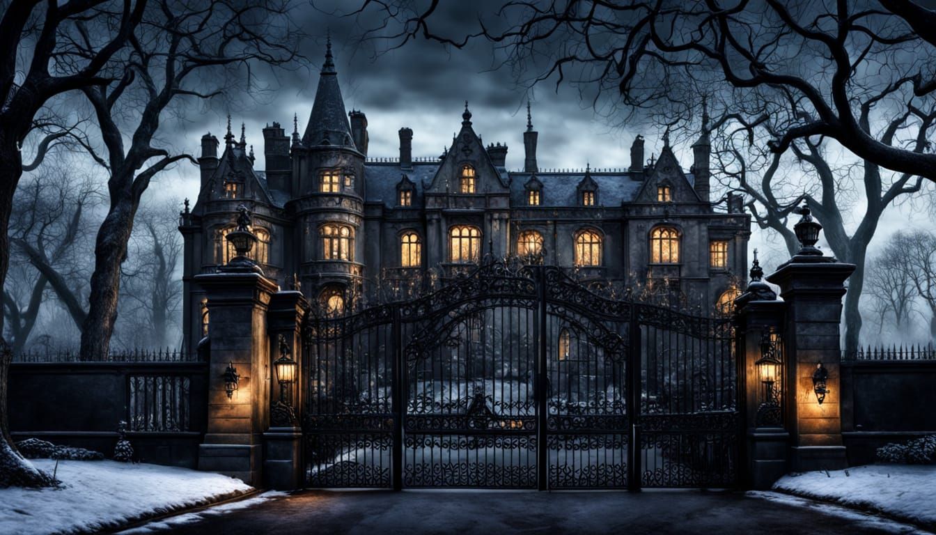 Surreal English Manor Hides Behind Foreboding Iron Gates in ...