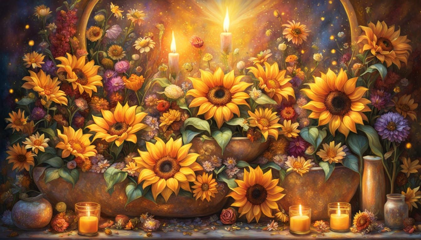 Summer and sunflowers