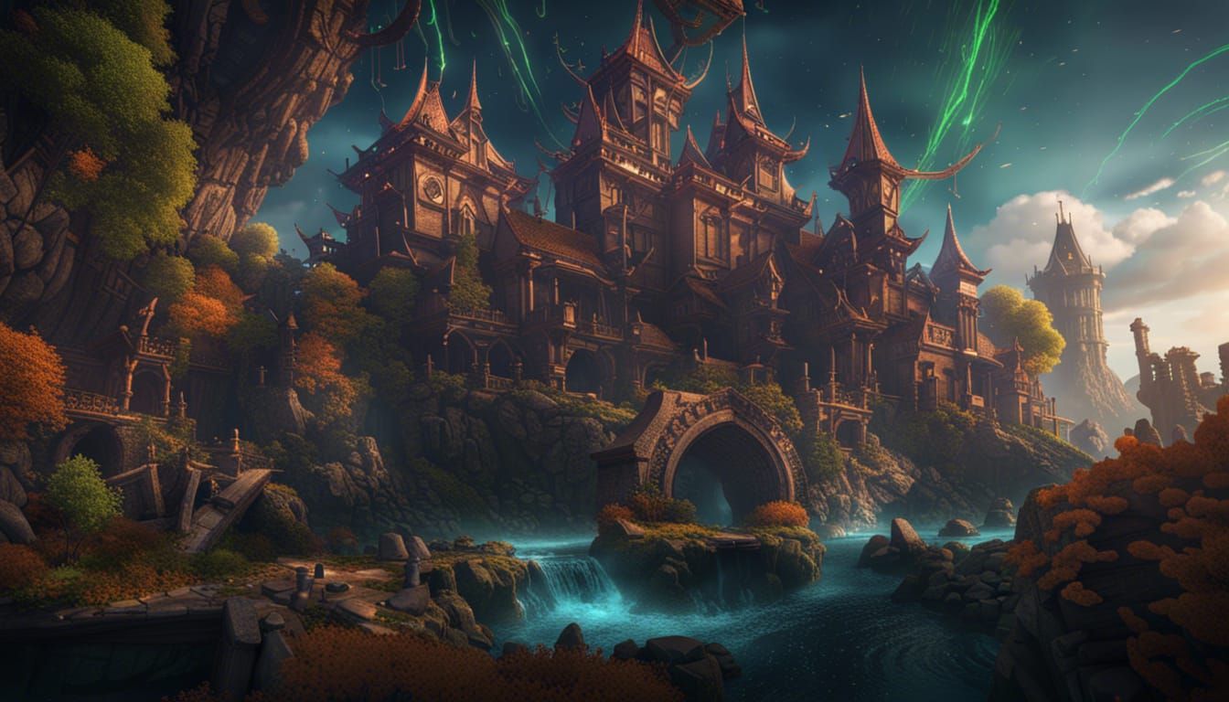 Fantasy World Concept Art in Unreal Engine 5