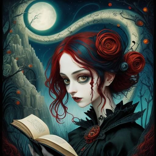 Gothic Punk Reads in a Vibrant Fairytale Scene