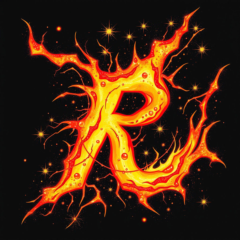 AI Image of the Letter R