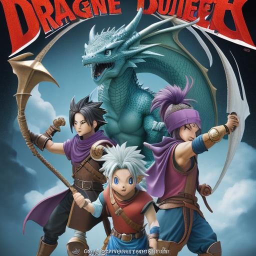 Dragon Quest Gouache Concept Art in 8k