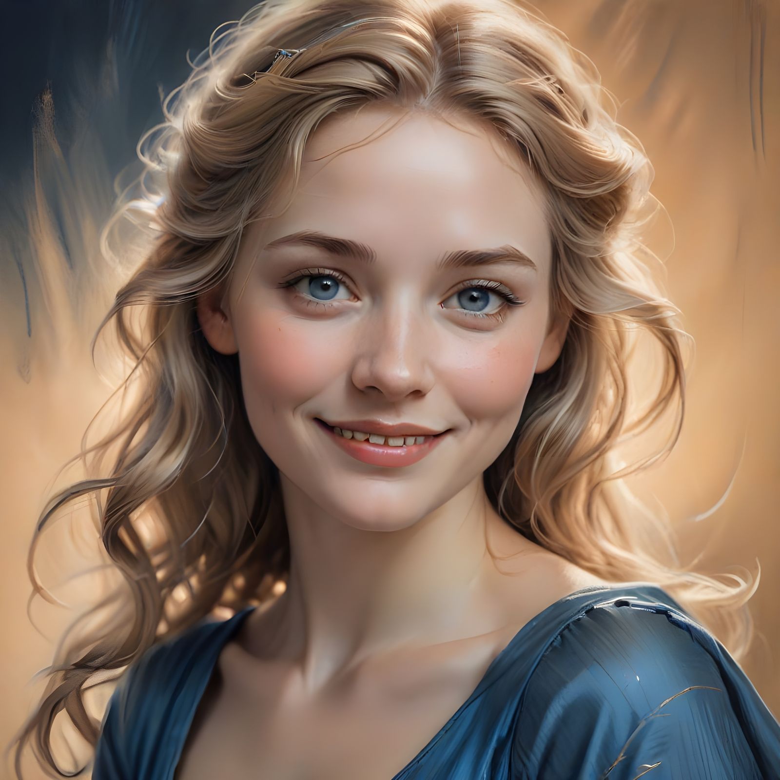 Norse Goddess in Charcoal Sketch Style