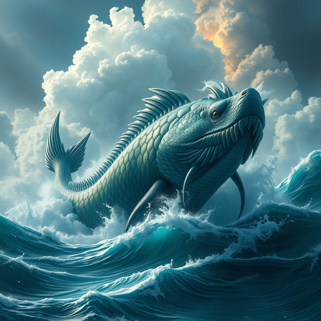 Iridescent Monster Fish Emerges from the Deep