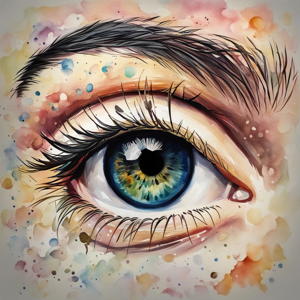 Striking Close-Up of a Girl's Eye