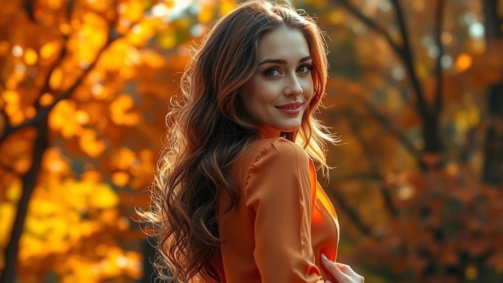 Tattoo Artist in Autumnal Landscape, Graffiti Art Style