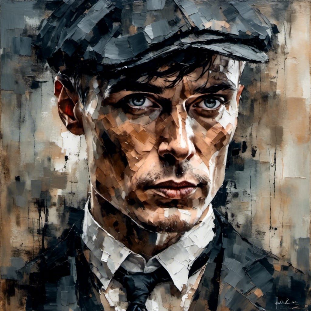 Intense Portrait Inspired by Peaky Blinders