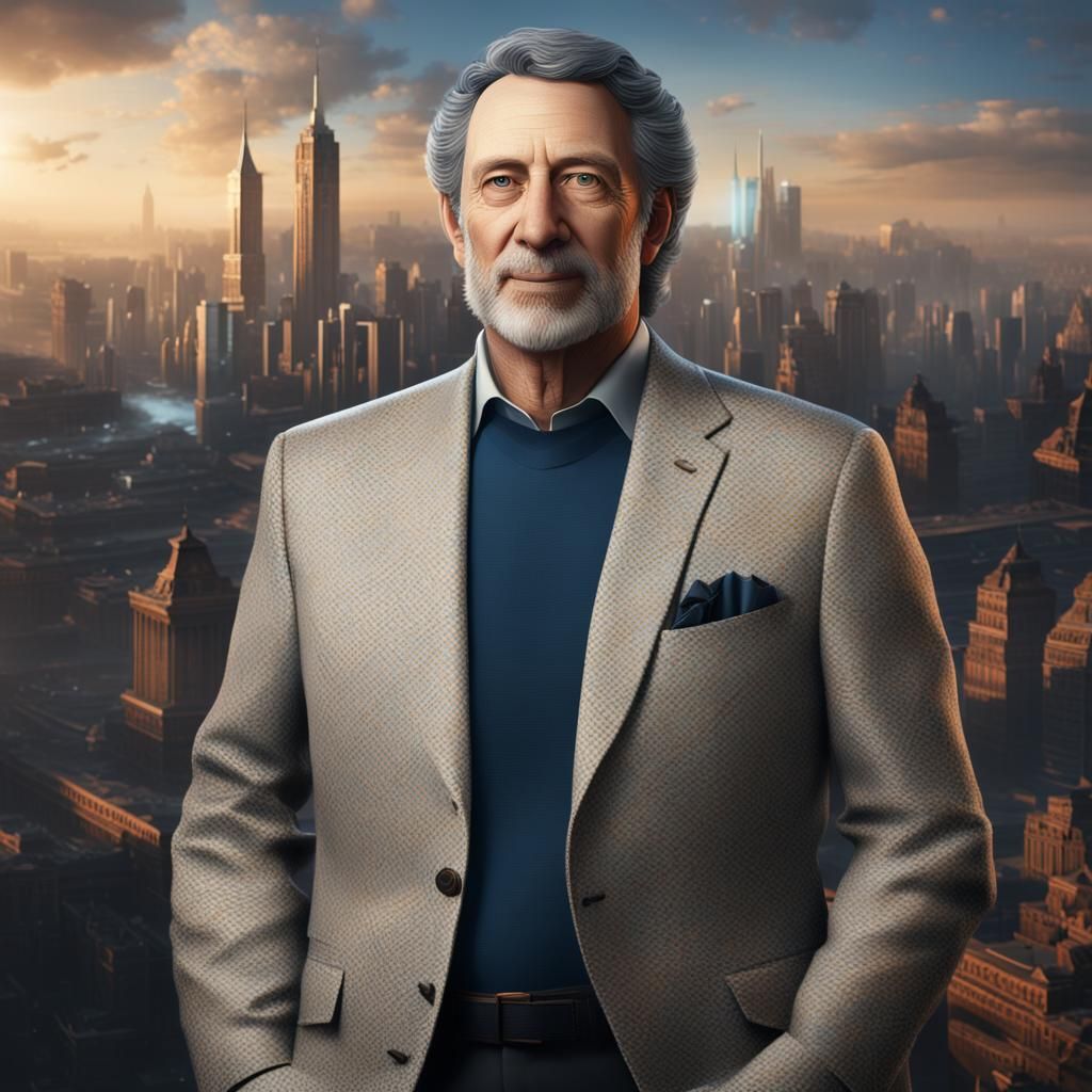 Samuel Altman Portrait in Fantasy Concept Art Style
