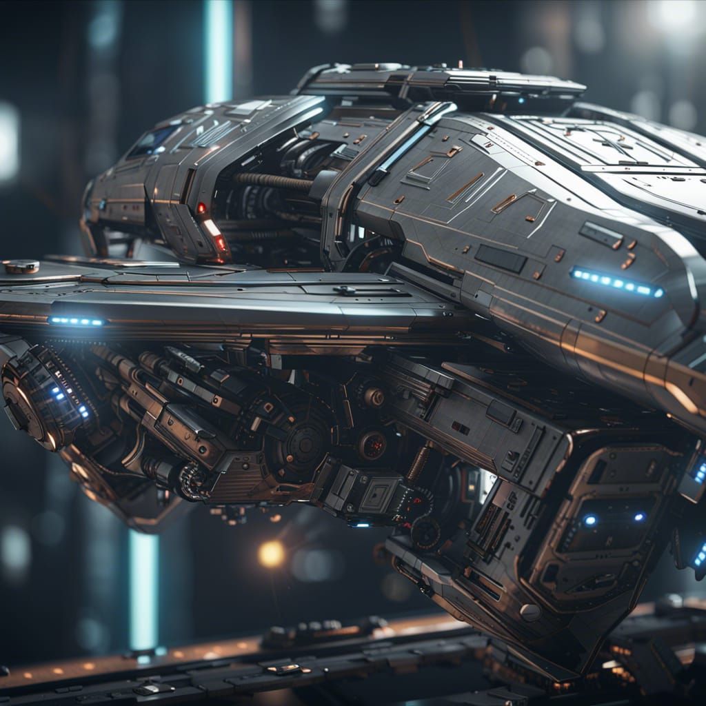 Futuristic Sci-Fi Machinery in Cinematic 8K Resolution
