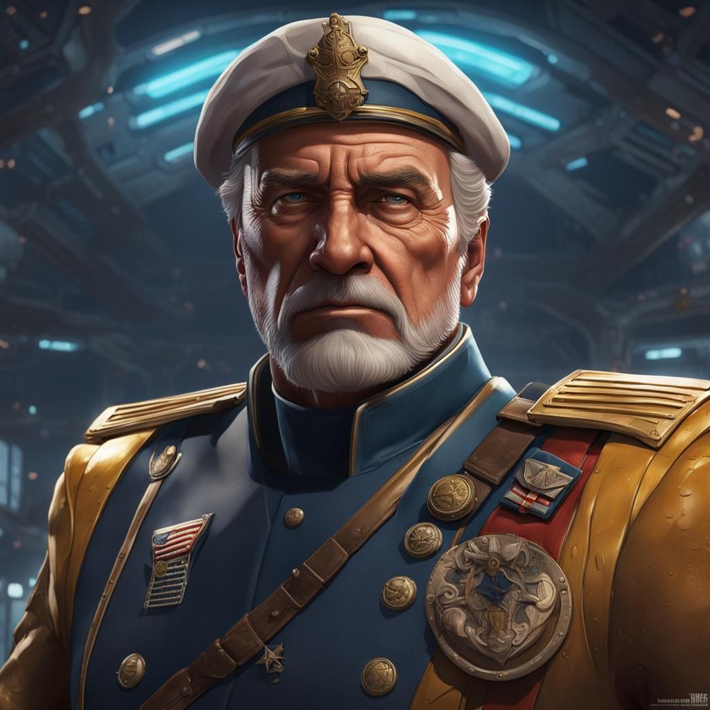 Colonel Buck Rogers Portrait in Colonial Marines Uniform