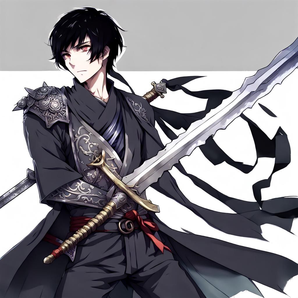 Anime Swordsman with Greatsword