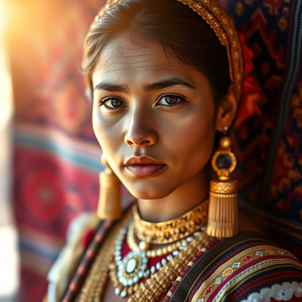 Incan Princess in Traditional Attire