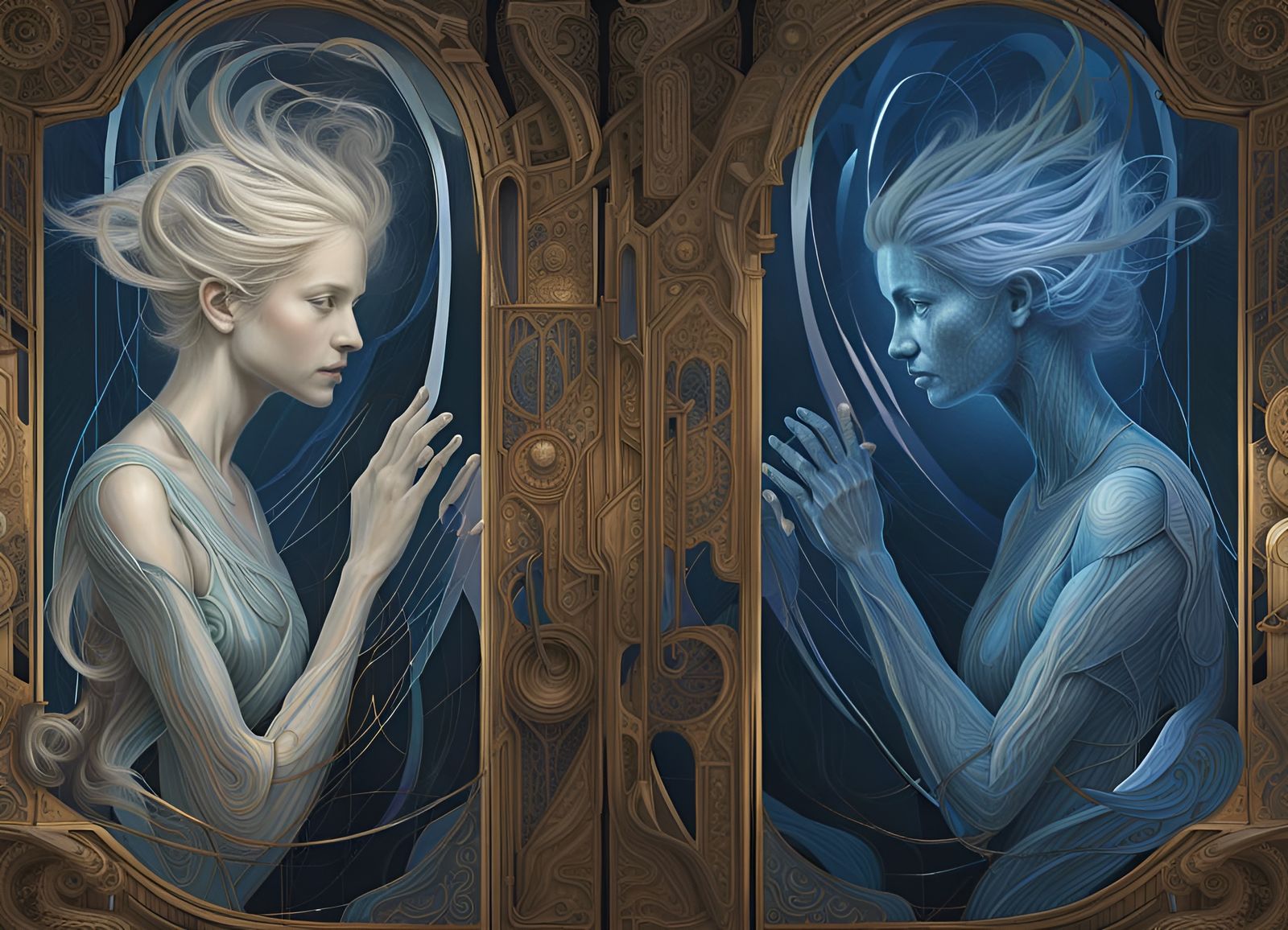 Diptych of Time and Movement: Digital Mural