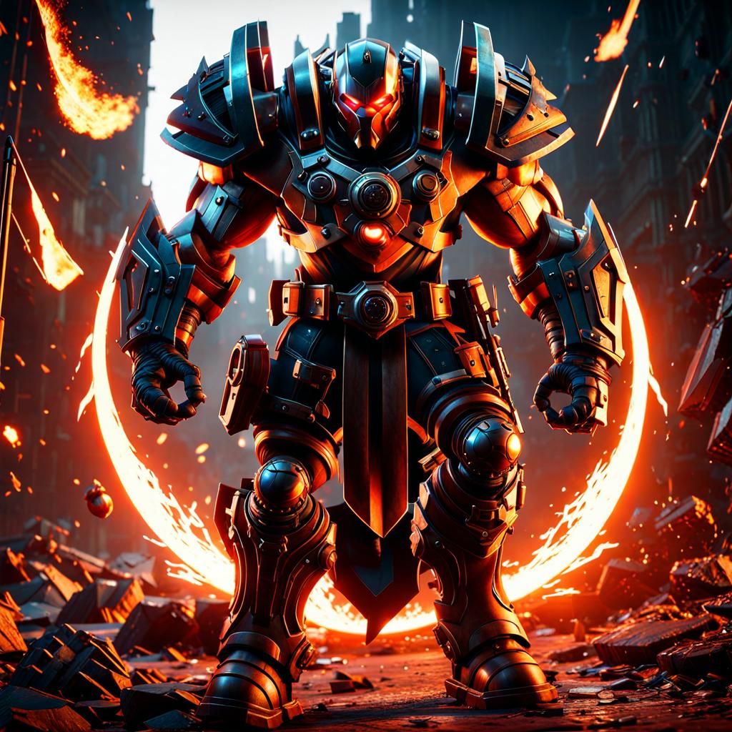 Anger Rendered with Dynamic Lighting in 3D