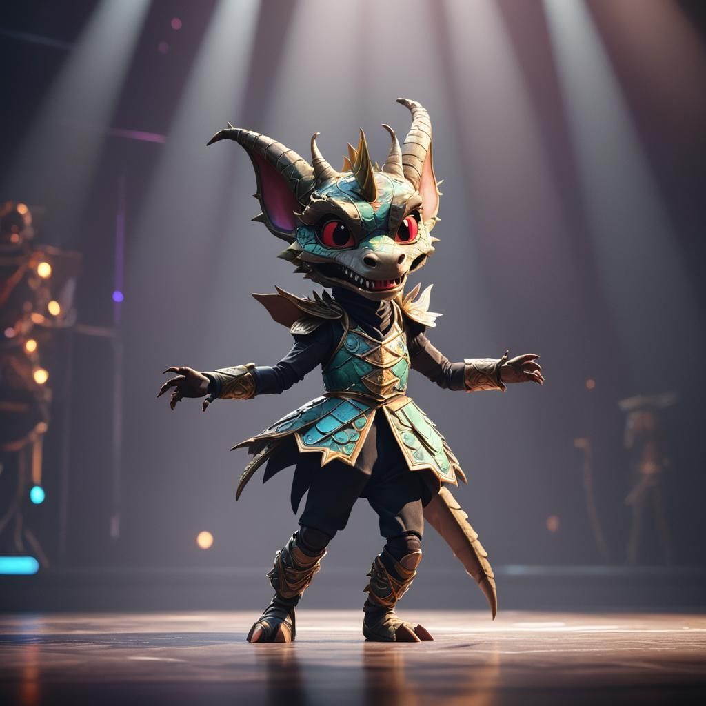 Dragon Ballerina on The Masked Singer Stage