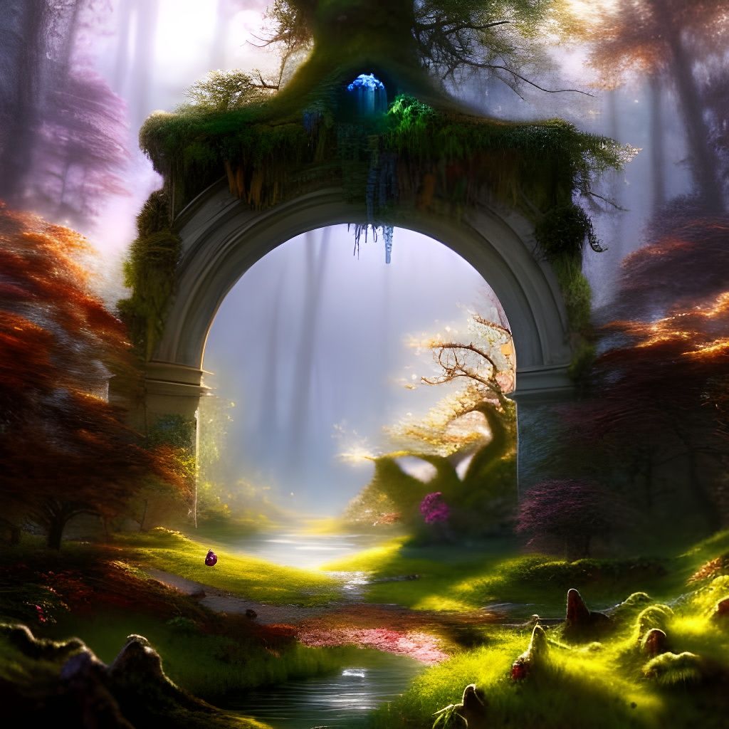 Enchanted Fairy Forest Archway Landscape