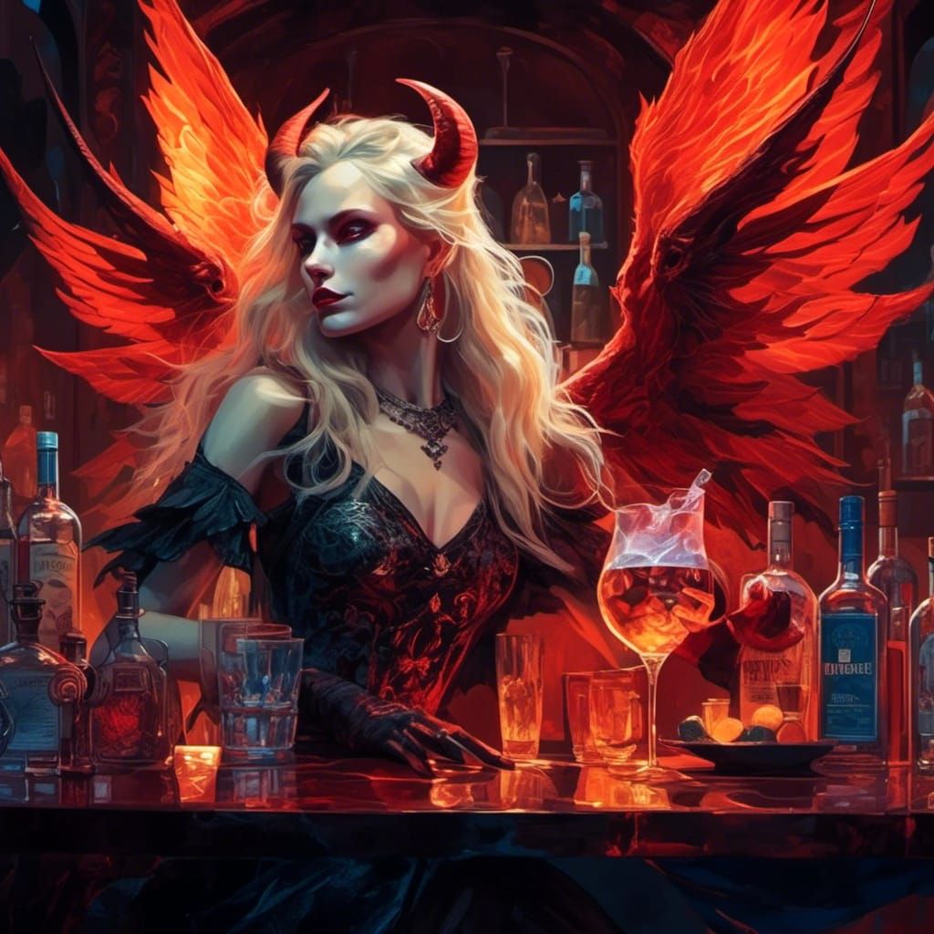 <lora:Dark fantasy:1.0> Picture perfect 
Long blonde hair , ...