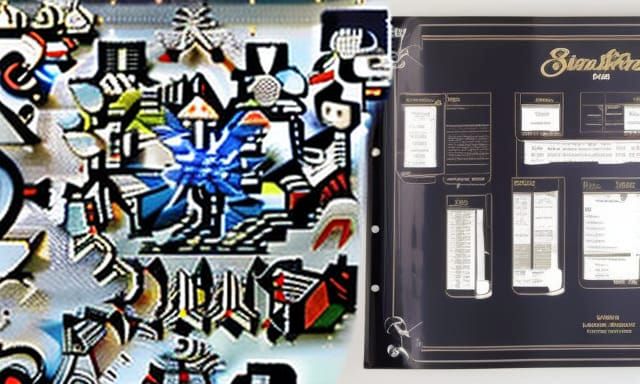 Abstract Musical Score Depicts Breakfast Menu