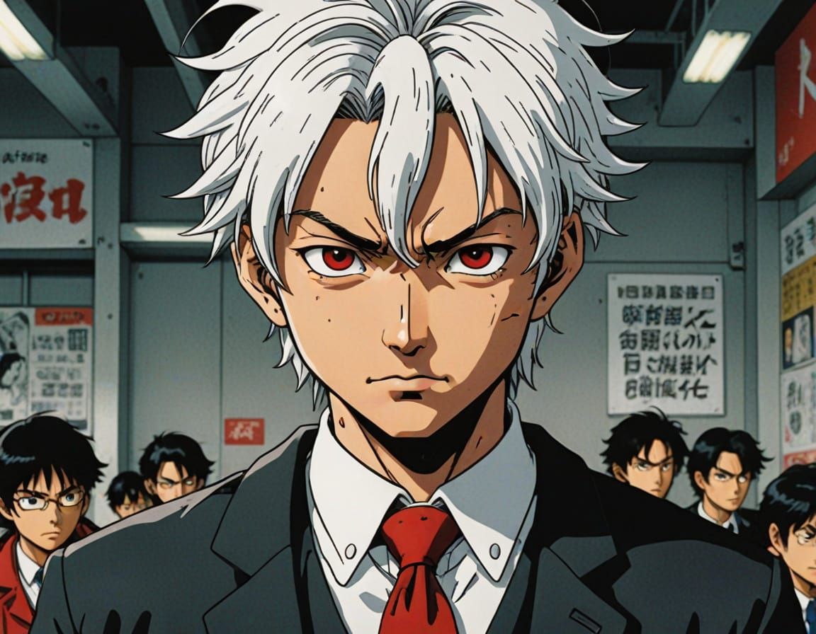 Anime Boy Portrait in Manga Style with Soft Lighting