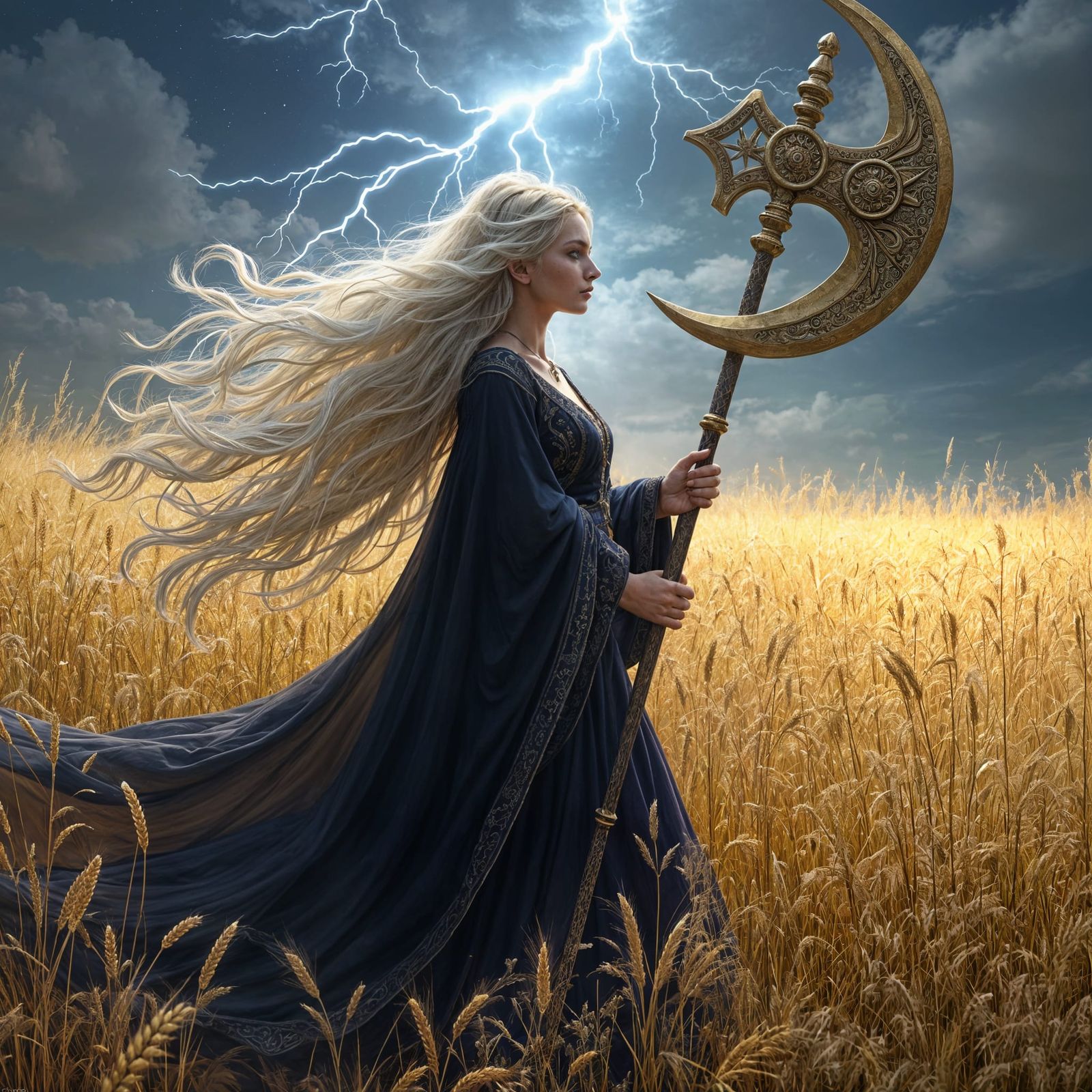 Goddess Vagdavercustis in a Field of Golden Wheat