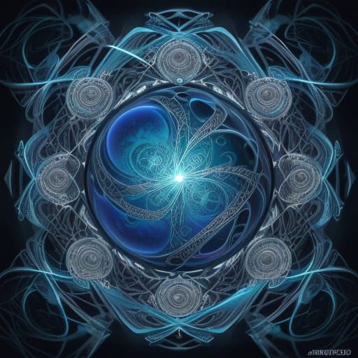 Shattered Glass Orb in Turbulent Cosmic Space