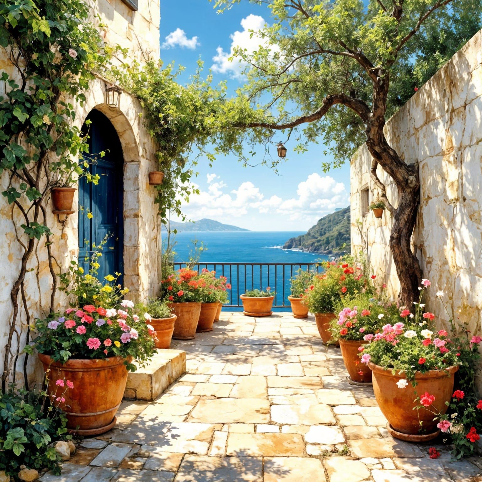 Mediterranean terrace