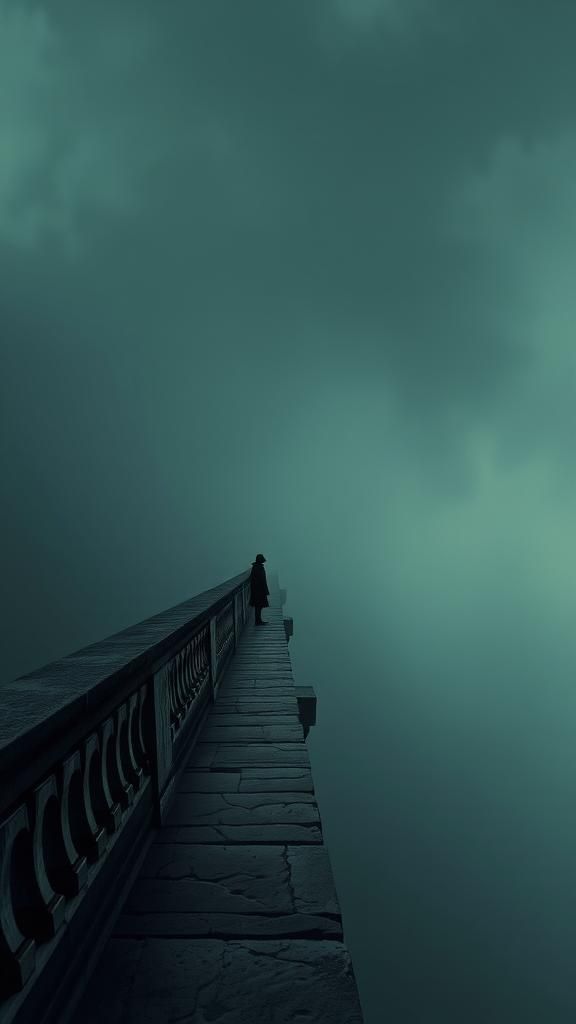 Mystical Bridge to Infinity in Romantic Style