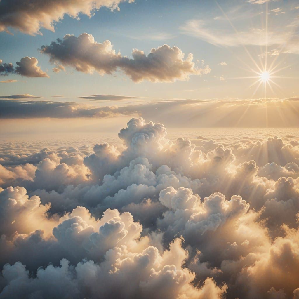 Soft Focus Watercolor of Morning Starshine