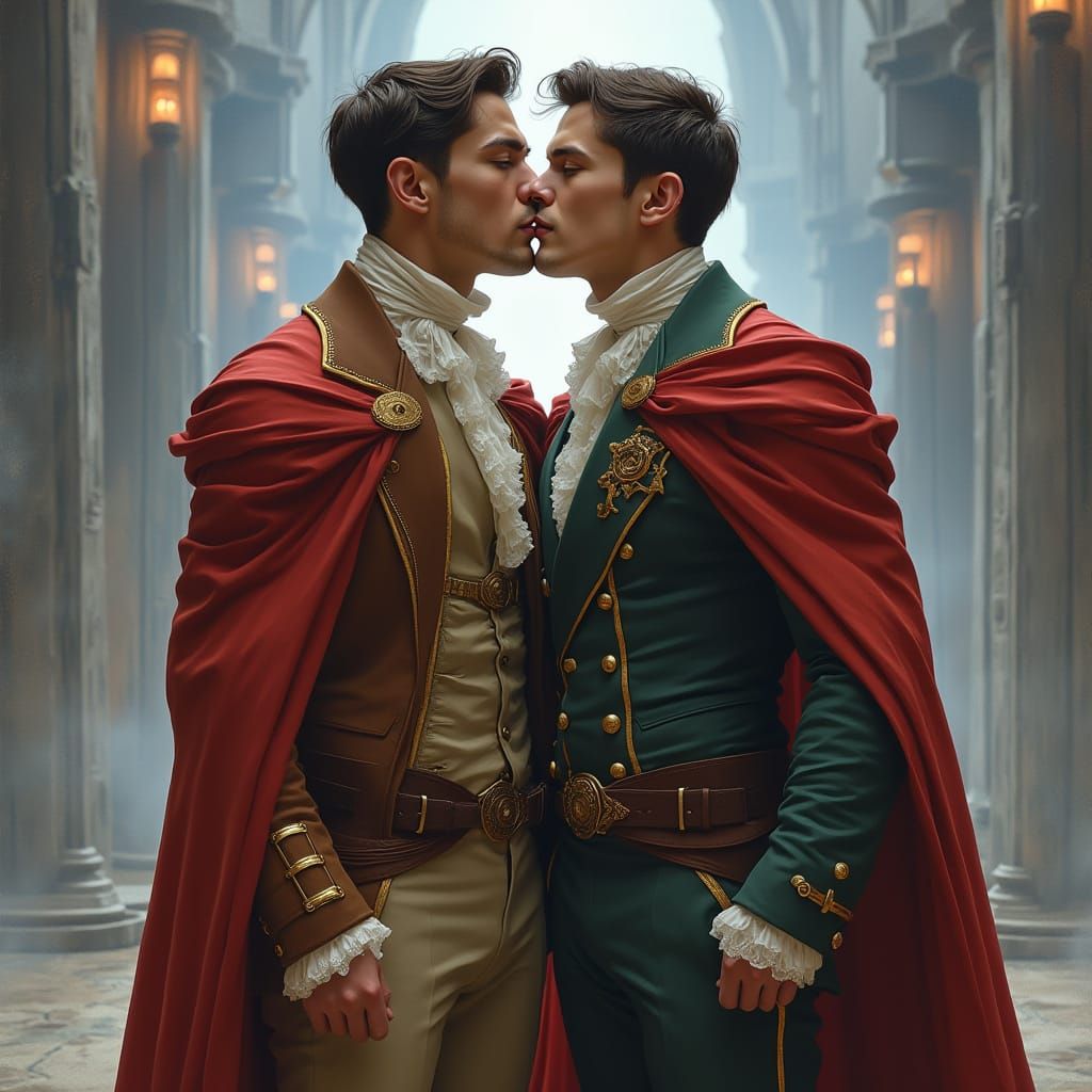 Historical Kiss in Sci-Fi World