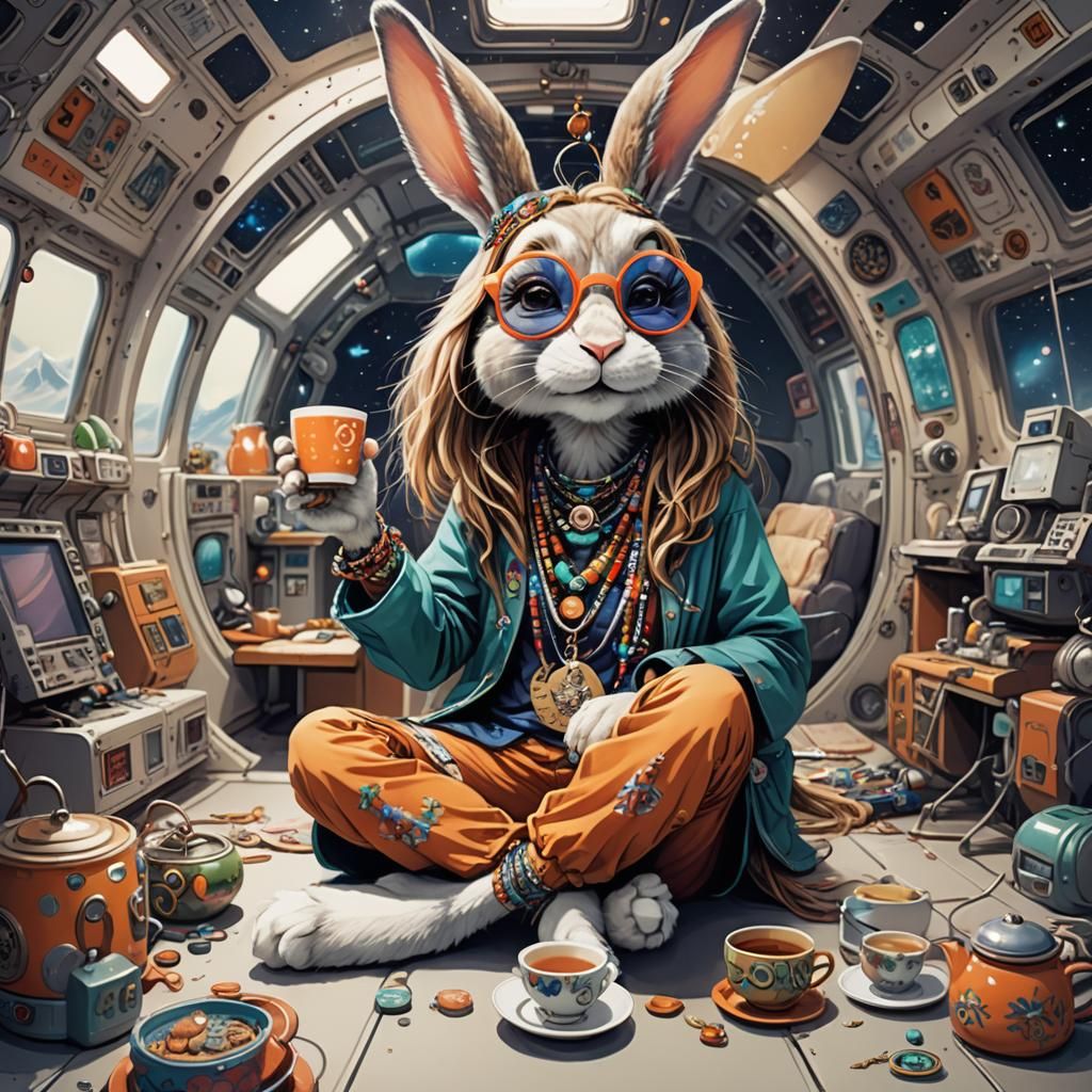 Hippy Space Bunny